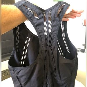 New Balance cut out racer back tank